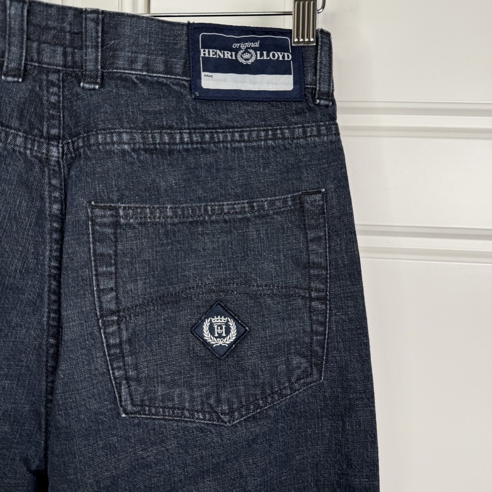 Henri Lloyd Classic Jeans Men's 32R (30/29.5)  Blue Medium Denim Straight Fit - Picture 4 of 7